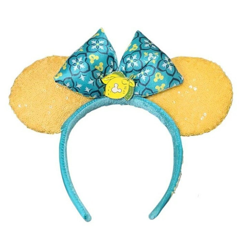 Disney Parks Epcot Saluti Limoncello Italy Minnie Mouse Ears Headband Le…​